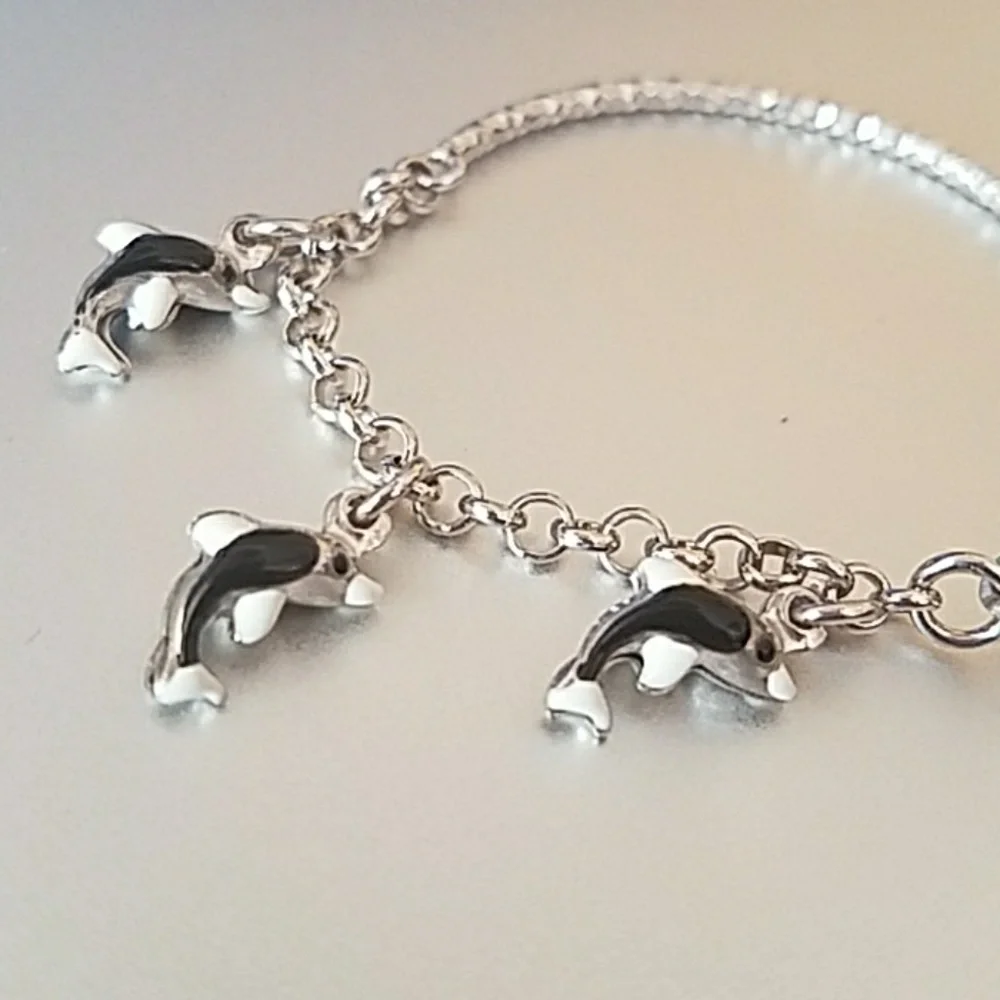 Kids 3D Dolphin Bracelet Bangle 6